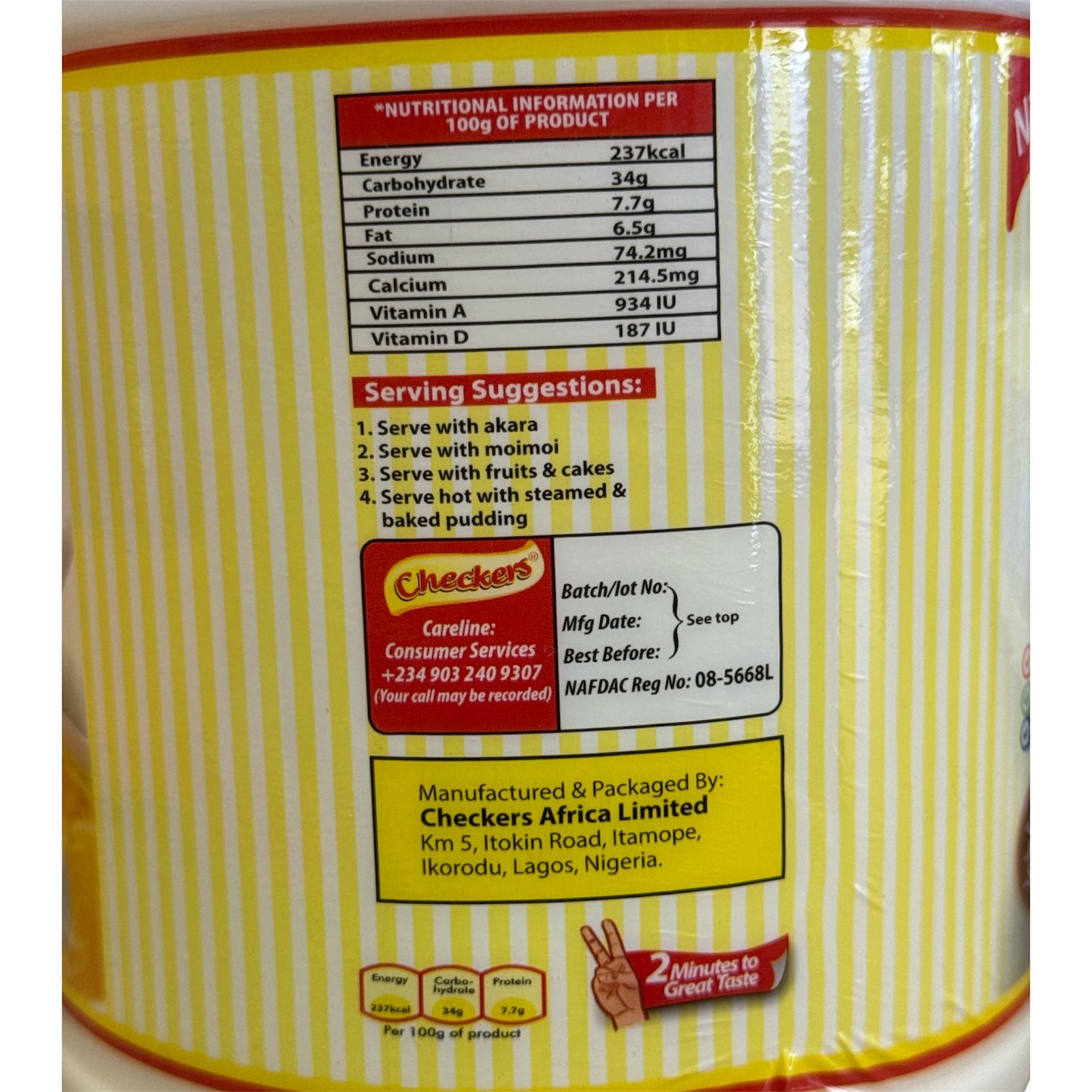 Checkers Milk Custard - 1.5kg