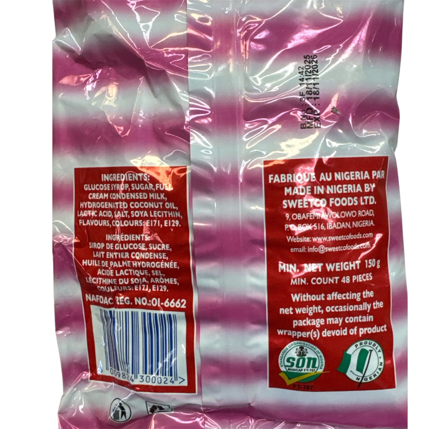 Sweet Co Strawberry & Cream Splash Candy - 150g