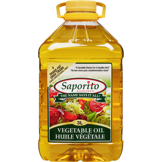 Saporito Vegetable Oil - 3L