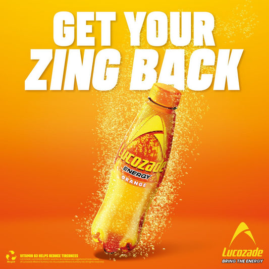 Lucozade Energy Drink Orange - 380ml
