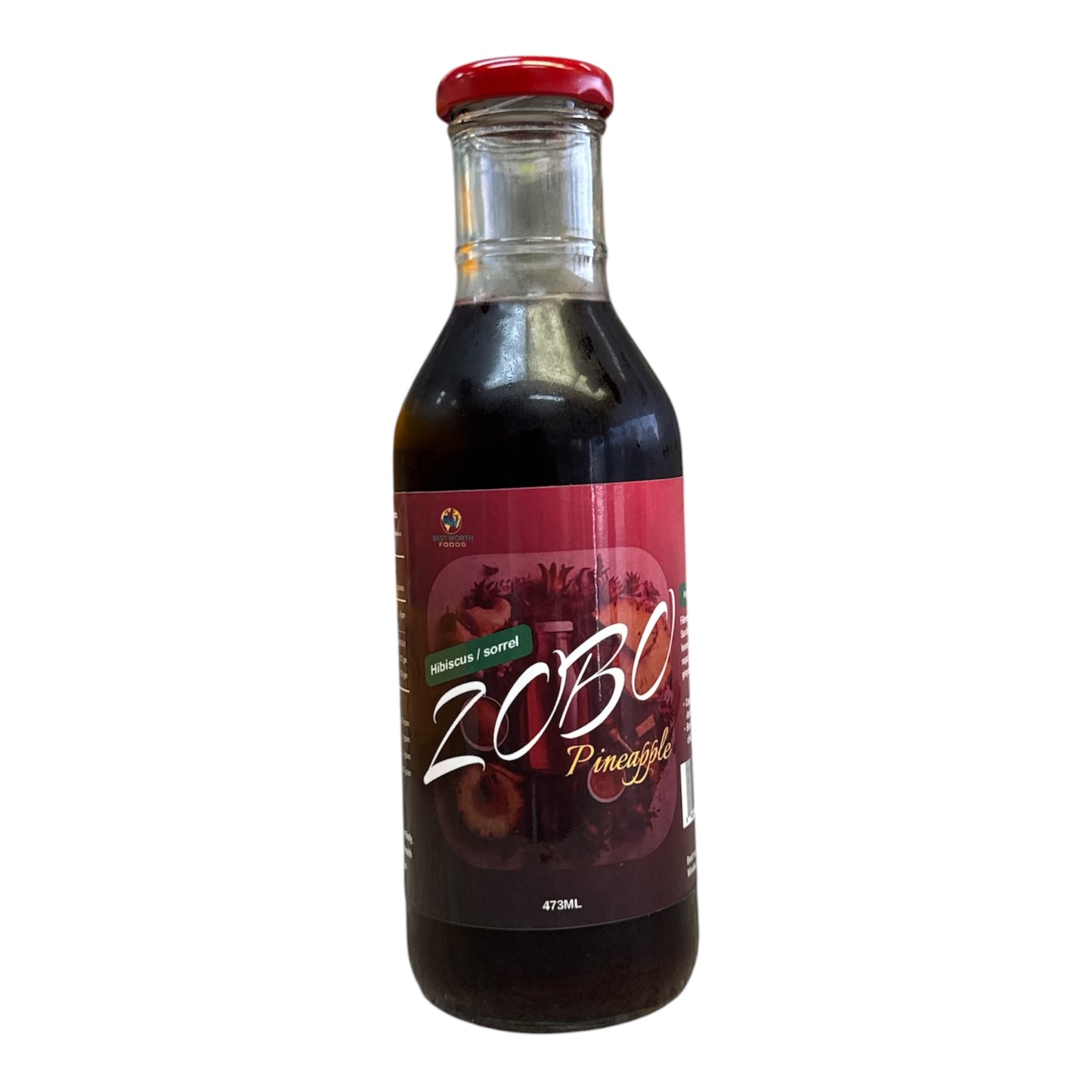Zobo Pineapple Hibiscus/Sorrel - 473ml