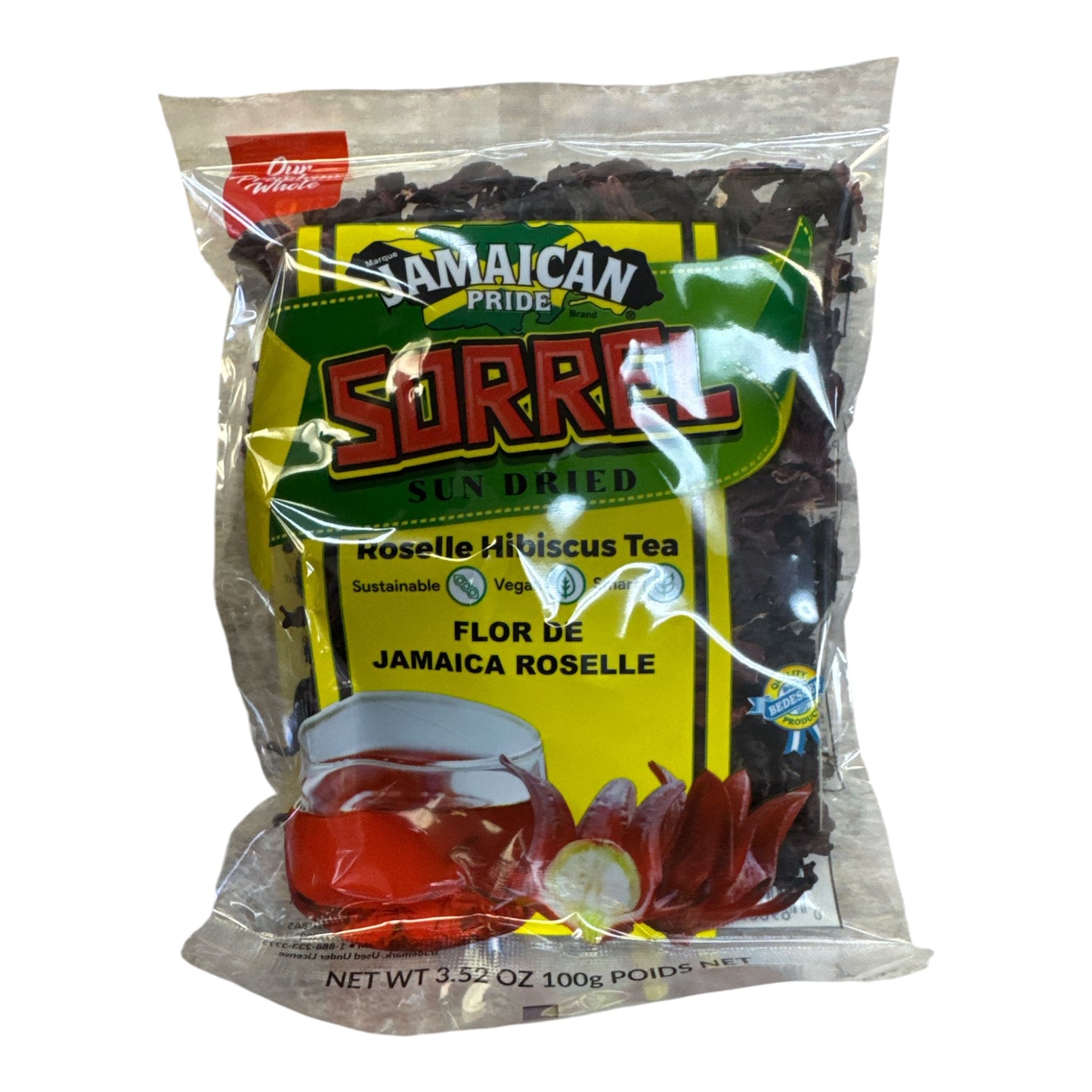 Jamaican Pride Sun Dried Sorrel - 100g