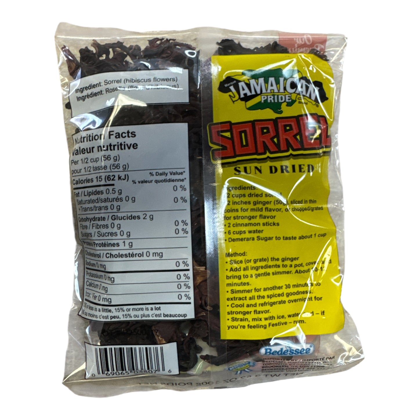 Jamaican Pride Sun Dried Sorrel - 100g