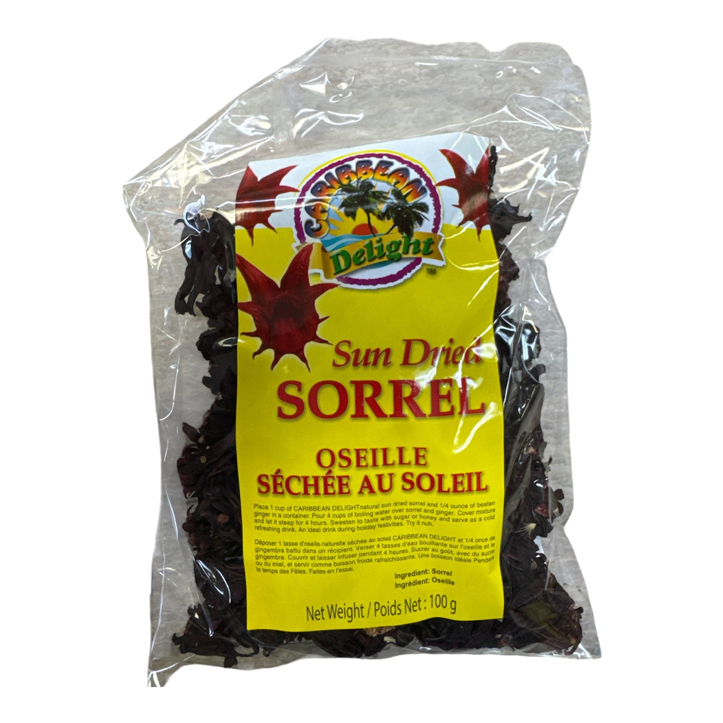 Caribbean Delight Sun Dried Sorrel - 100g