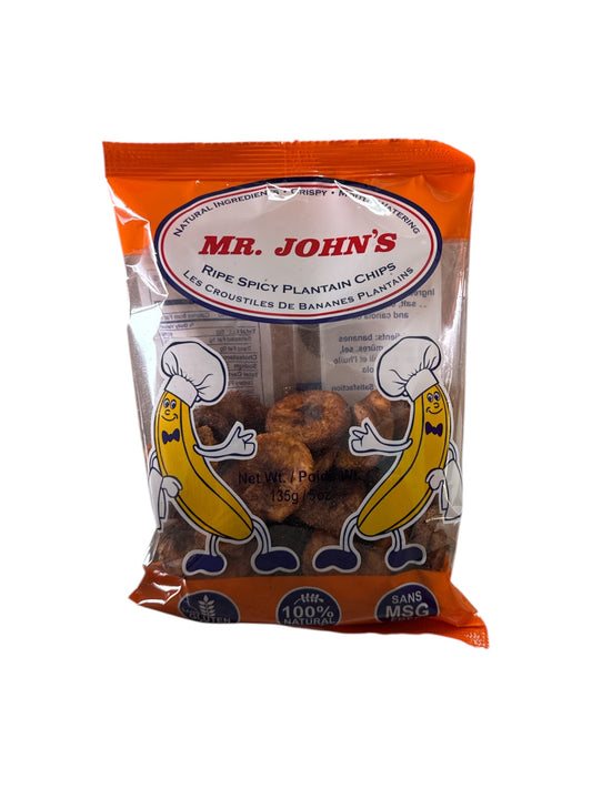 Mr John's Ripe Spicy Plantain Chips - 135g